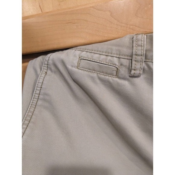 LK Life Khaki Mens 40W X 31L (hemmed) Straight Fit Flat Front Pants Tan - Picture 5 of 7